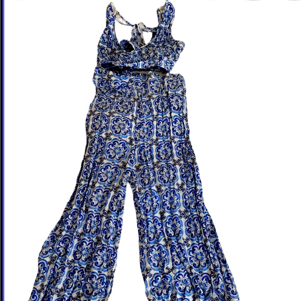 Fashion nova two piece set wide leg pants